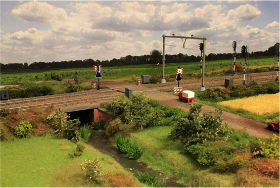 Modelspoorseinen op de modelbaan