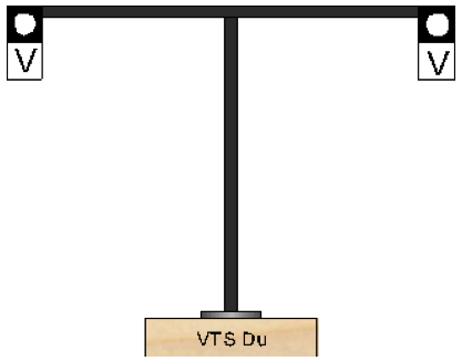 Art. VTS DU Dubbel vertreksein met 2 uitleggers*